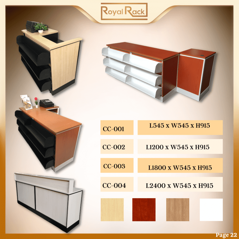 Buy Cashier Counter Table in Malaysia Royal Rack