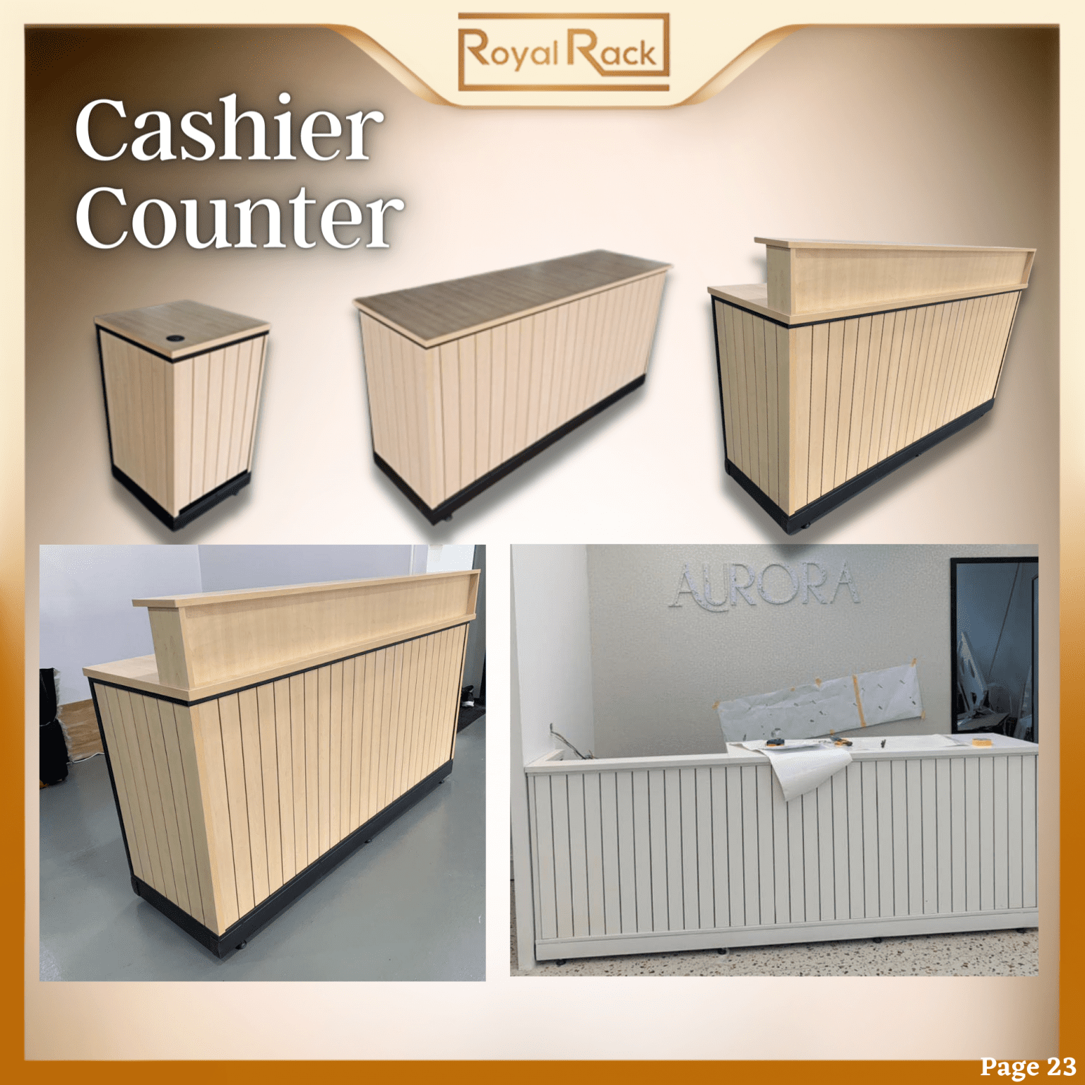 Buy Cashier Counter Table in Malaysia Royal Rack