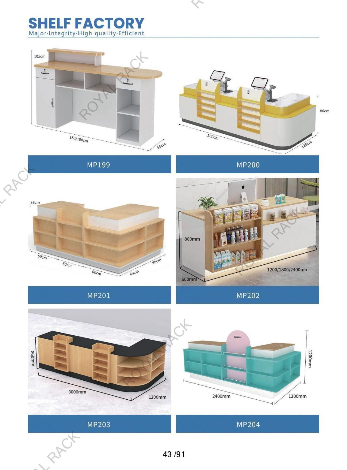 Buy Cashier Counter Table in Malaysia | Royal Rack